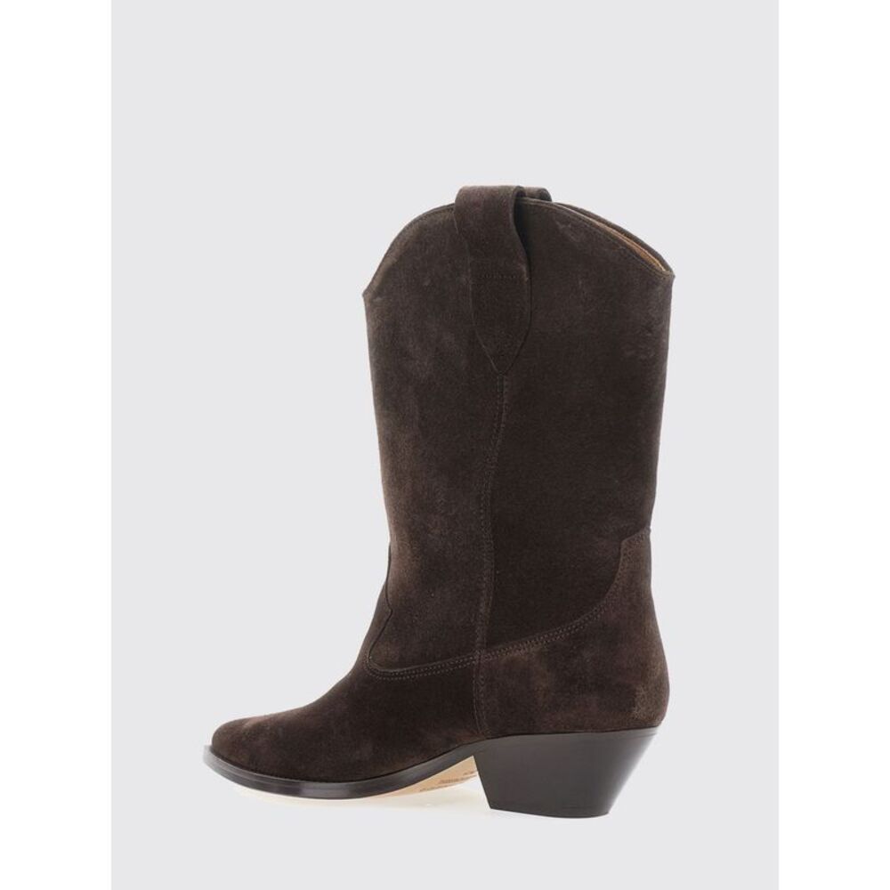 Duerto Mid-Calf Suede Western Boots Isabel Marant With Flared Heel - Picture 3 of 3